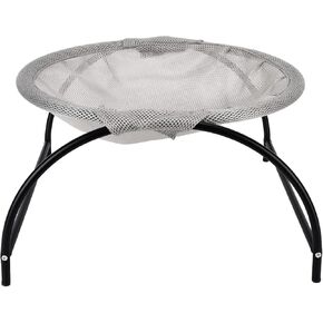 Shanrya Cat Hammock, Washable Cat Hanging House Breathable Mesh Detachable for Hamster for Poodle for Living Room for Home(Grey)