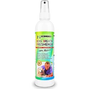 Dog Breath Freshener & Dental Water Additive Spray (8oz) All Natural - Perfect for Bad Dog Breath & Dog Teeth Spray. Spray in Mouth or Add to Pet's Drinking Water. Made in USA