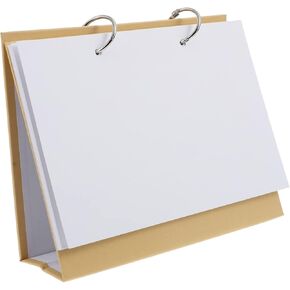 Ciieeo 1 Set Blank Desk Calendar Desk Calendar 2023-2024 Desk Pad Calendar Planners & Organizers 2022 Calendar Block Calendar for Desk Blank Diy Hand-painted Book Mini Kraft Paper Table