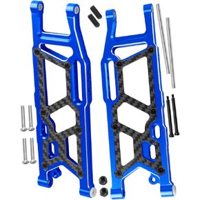 RC Rear Suspension Arms Upgrades Part for 1/8 Kraton (V4&V5)/Outcast/Notorious/Talion 6S BLX,1/7 Fireteam/Big Rock 6S BLX,Alloy Aluminium Rear Suspension Arms A Arms,2pcs,Navy Blue