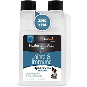 حمض الهيالورونيك + الزنك من هيالوجيك - دعم المفاصل والمناعة، HyaFlex Pro Pure 8oz - مكمل سائل عن طريق الفم HA للكلاب والحيوانات الأليفة