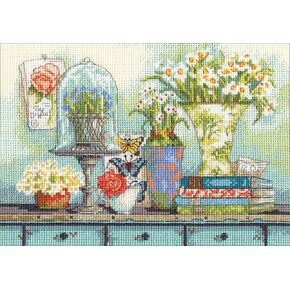 Dimensions Cross Stitch, Garden Collectibles (18 Count)