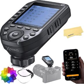 GODOX XProII-N TTL Wireless Flash Trigger for Nikon Cameras,2.4G 1/8000s HSS,Built-in Bluetooth for Smartphone APP Control,TTL Convert-Manual TCM Function,Quick Release Lock Hotshoe,Large LCD Screen