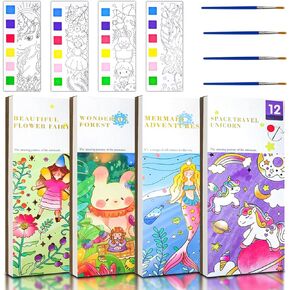 4 عبوات من كتب الطلاء مع الماء، كتب تلوين الألوان المائية للأطفال من هاينوس، كتب تلوين مائية الفنون والحرف اليدوية-03 in Kuwait