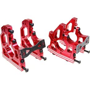 CNC Aluminum Front Rear Center Differential Mount Diff Gearbox Brace for 1:5 RC Car 1/5 LOSI DBXL/DBXL-E V1.0 MTXL Upgrade Part (Red)