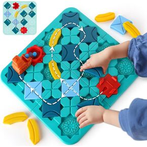 26 PCS Electric Puzzles Racer Kids Car Tracks for Toddlers 2-4 Year Old with Truck and Plane|Play Set for Toddlers 1-3|5 Years Old Boy Gift Game