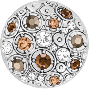 Ginger Snaps Whispers - Topaz Charm Accessory | Interchangeable, Customizable & Adjustable Snap Jewelry Collection | Button Charms for Necklaces, Bracelets & Rings | Standard Size | SN11-71