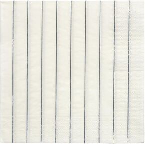 Meri Meri Silver Stripe Large Napkins