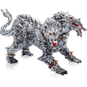 تمثال سيربيروس واقعي من Bbiamsleep مقاس 15.24 سم، تمثال هيلهاوند فضي من البلاستيك، تمثال سيربيروس وحش أسطوري، هدية لحفلات الهالوين وأعياد الميلاد، ديكور المنزل in Kuwait