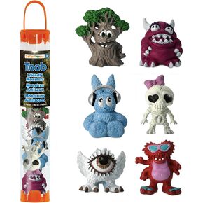 Safari Ltd. Friendly Monsters TOOB - 6 Miniature Monster Figurines - Imaginative Toy Set for Boys, Girls, and Kids Ages 3+