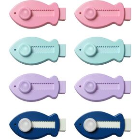 8pcs Retractable Eraser Pack of erasers Fun Fish erasers Pink Cute erasers Art Eraser erasers for Pencils School erasers erasers for Kids School Office Supplies Retractable Mechanical Eraser