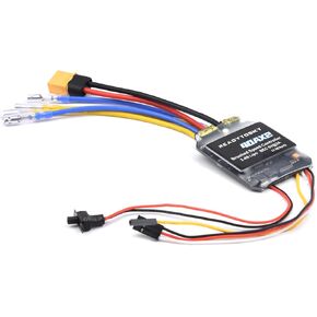 Readytosky 40A Bidirectional Brushed ESC 2-4S RC 40A x 2 Mixed Control ESC 6-15V Dual Way Electric Speed Controller for RC Tank Speed Difference Boat