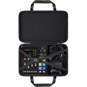 Khanka Hard Travel Case Compatible with DJI Osmo Mobile 6 Smartphone Gimbal Stabilizer, DJI OM Fill Light Phone Clamp, Case Only