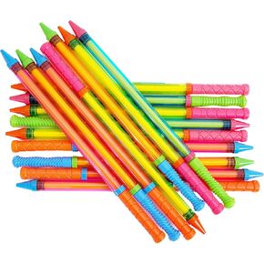 Boley Crayon Water Blasters - 16 Pack 23" Super Soaker Water Guns for Kids & Adults - Big Pool Party Game Set, Colorful Squirt Guns, Outdoor Fun, Summer Toys for Beach, Backyard, BBQ, and More