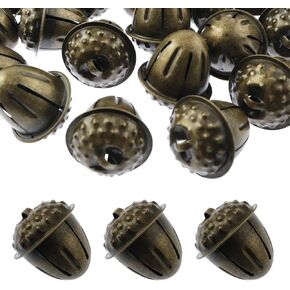 20PCS Vintage Metal Jingle Bells Acorn Shaped Jingle Bells for Kids and Fun Home Activities
