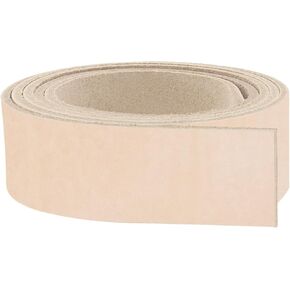 ELW Leather Blank Belt | 8-9 Oz. (3-3.4mm) Thickness | Size: 1-1/2"x40" (3.81x101cm) Cowhide Vegetable Tanned | Full Grain Strip, Strap | Ideal for DIY Belts for Tooling, Crafting & Stamping