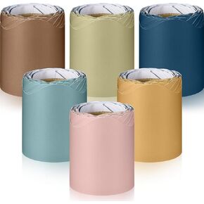 TaoBary 6 Rolls 196.8 ft Colorful Borders for Bulletin Board, Scalloped Trim Christmas Bulletin Board Decorations for Christmas Winter Classroom Decor (Advanced Grey)
