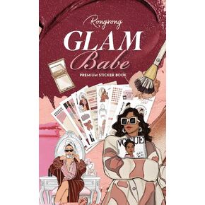 Rongrong Glam Girl Planner Stickers Book for Planners, Calendars and Journals – Aesthetic Premium Quality Stickers – Scrapbook Accessories – 24 Pages