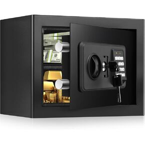 2.8 Cubic Large Fireproof Safe for Home Use, Digital Home Safe Box Fireproof Waterproof with Electronic Keypad and Spare Keys, Anti-theft Fire Safe for Money Documents Medicine Valuables