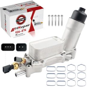 Engine Oil Filter Housing Fits Jeep Wrangler Cherokee Dodge Charger Journey Challenger Ram Chrysler 200 300 Town & Country, 3.6l Oil Cooler Housing, Compatible with Dorman 926-959 926-876