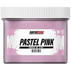 Rapid Cure® Pastel Blue Screen Printing Ink (8 oz.) - Plastisol Ink for Screen Printing Fabric - Low Temperature Curing Plastisol by Screen Print Direct - Light Blue Fast Cure Ink for Silk