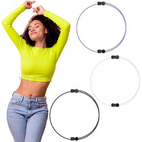 Adjustable Band, Adjustable Crop Band Tool for Sweater and Shirt, Belly Leaking Band, The Elastic Band to Change The Style of Your Tops 3pcs (S)