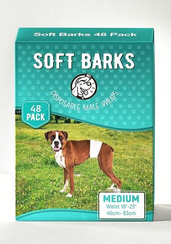Disposable Male Wrap Dog Diapers Dog Wraps, Super Absorbent Leak-Proof Fit, 48 Count (Small) in Saudi Arabia
