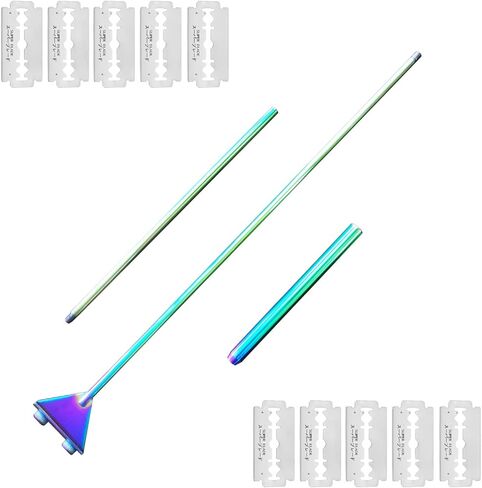 Algae Scraper for Glass Aquarium,Fish Tank Scraper with 10 Replaceable Blades. (Colorful-25.6 Inch) in Saudi Arabia