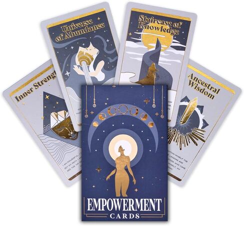 PURPLE CANYON Empowerment Cards for Women and Men | Positive Affirmations Cards for Motivation and Inspiration | Mindfulness Cards for Self Care | Beautiful Gold Foil 52 Card Deck in Kuwait