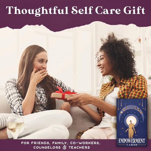 PURPLE CANYON Empowerment Cards for Women and Men | Positive Affirmations Cards for Motivation and Inspiration | Mindfulness Cards for Self Care | Beautiful Gold Foil 52 Card Deck in Kuwait