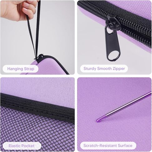 Storage Case for EastPin Neck Light (Case Only), Zipper Carring Box with Organizer Pouch for Cable, Glasses, Reading Accessories Book Page Holder Bookmarks and Craft Knitting Crochet Sewing Supplies in Saudi Arabia