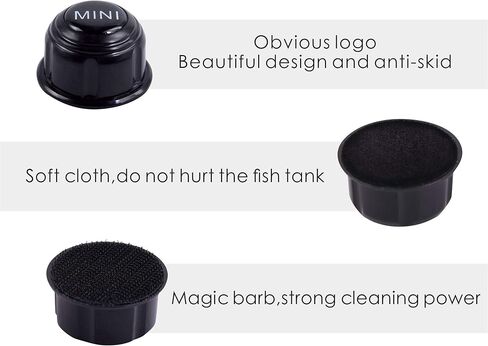 Carefree Fish Mini Algae Scrapers Super Magnetic Cleaner Small Fish Tank Glass and Acrylic Aquarium Magenet Brush（3 Models） in Kuwait