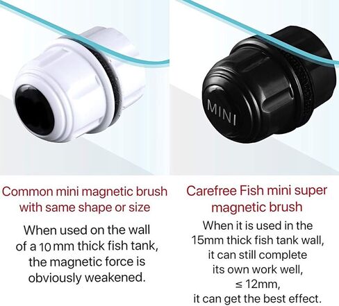 Carefree Fish Mini Algae Scrapers Super Magnetic Cleaner Small Fish Tank Glass and Acrylic Aquarium Magenet Brush（3 Models） in Kuwait