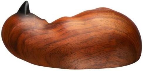 Pet Urns,Sleeping Resin Cremation Cat Urn, Cat Urns for Ashes, Small Animal Urn,Small Pet Urns (Black Walnut) in Kuwait