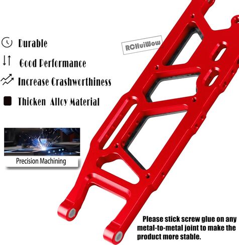 RC Rear Suspension Arms Upgrades Part for 1/8 Kraton (V4&V5)/Outcast/Notorious/Talion 6S BLX,1/7 Fireteam/Big Rock 6S BLX,Alloy Aluminium Rear Suspension Arms A Arms,2pcs,Navy Blue in Saudi Arabia