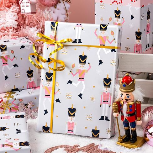 Yarcony Christmas Wrapping Paper Roll - 17Inch x 33Feet - Modern Green Christmas Tree Wrapping Paper with Minimalist Design, Metalic Foil Gift Wrap Paper for Chiristmas, Party, Birthday, Holiday in Kuwait