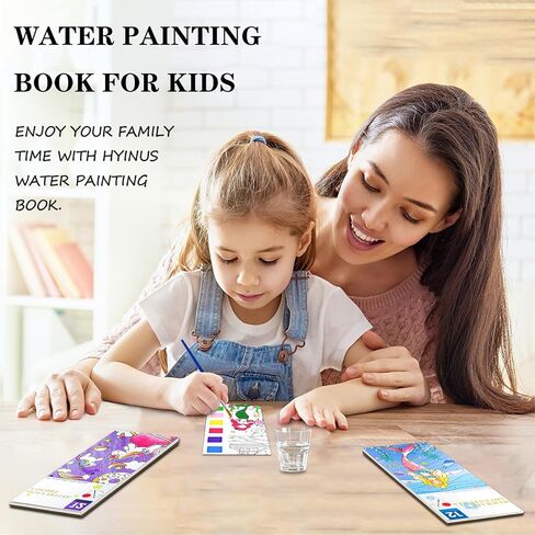 4 عبوات من كتب الطلاء مع الماء، كتب تلوين الألوان المائية للأطفال من هاينوس، كتب تلوين مائية الفنون والحرف اليدوية-03 in Kuwait