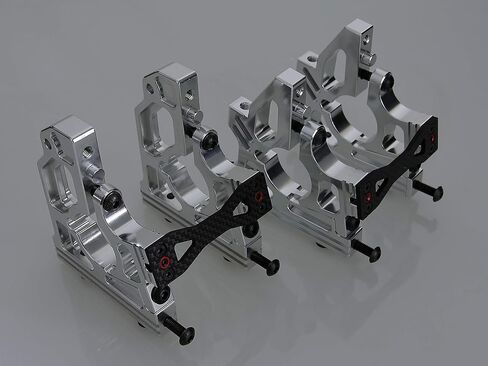 دعامة علبة تروس تفاضلية أمامية وخلفية من الألومنيوم باستخدام الحاسب الآلي لسيارة 1:5 RC 1/5 LOSI DBXL/DBXL-E V1.0 جزء ترقية MTXL (أحمر) in Kuwait