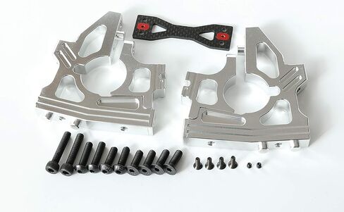 دعامة علبة تروس تفاضلية أمامية وخلفية من الألومنيوم باستخدام الحاسب الآلي لسيارة 1:5 RC 1/5 LOSI DBXL/DBXL-E V1.0 جزء ترقية MTXL (أحمر) in Kuwait