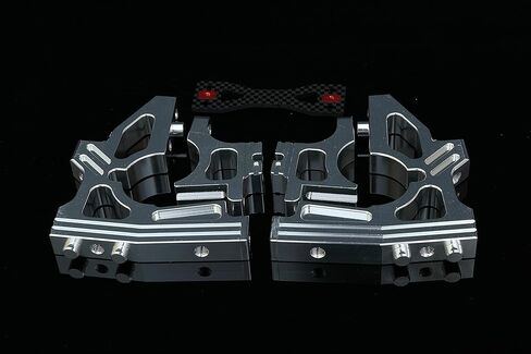 دعامة علبة تروس تفاضلية أمامية وخلفية من الألومنيوم باستخدام الحاسب الآلي لسيارة 1:5 RC 1/5 LOSI DBXL/DBXL-E V1.0 جزء ترقية MTXL (أحمر) in Kuwait