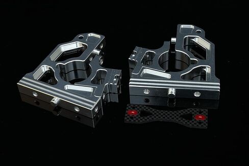 دعامة علبة تروس تفاضلية أمامية وخلفية من الألومنيوم باستخدام الحاسب الآلي لسيارة 1:5 RC 1/5 LOSI DBXL/DBXL-E V1.0 جزء ترقية MTXL (أحمر) in Kuwait