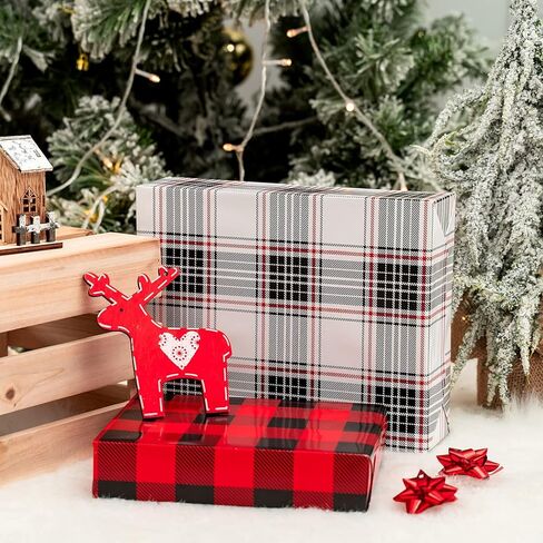 MAYPLUSS Green Kraft Christmas Wrapping Paper - 17Inch X 33Feet - Recyclable Festival Holiday Winter Woodland Matte Green Christmas Tree Kraft Gift Wrap Paper for Christmas, Party Decor, Celebration in Kuwait