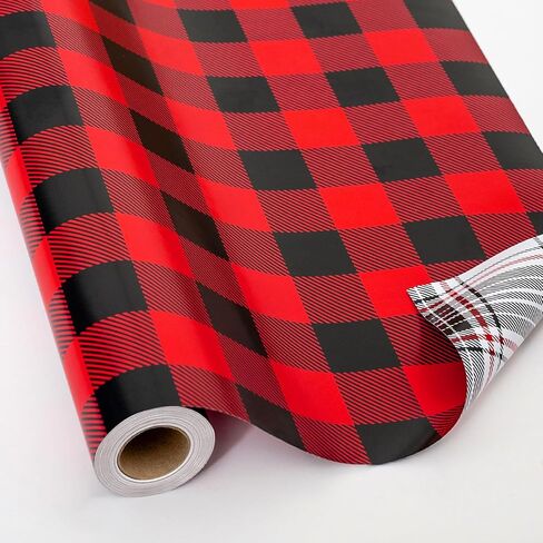 MAYPLUSS Green Kraft Christmas Wrapping Paper - 17Inch X 33Feet - Recyclable Festival Holiday Winter Woodland Matte Green Christmas Tree Kraft Gift Wrap Paper for Christmas, Party Decor, Celebration in Kuwait