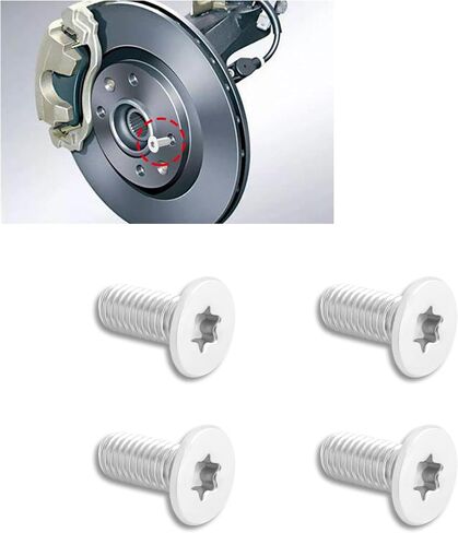 8PCS Brake Rotor Screw Replacement OEM#11609271,Stainless Steel Brake Parts Compatible with Buick Enclave,Chevrolet Suburban Silverado,Standard Auto Parts Brake Rotor Retaining Screw in Saudi Arabia