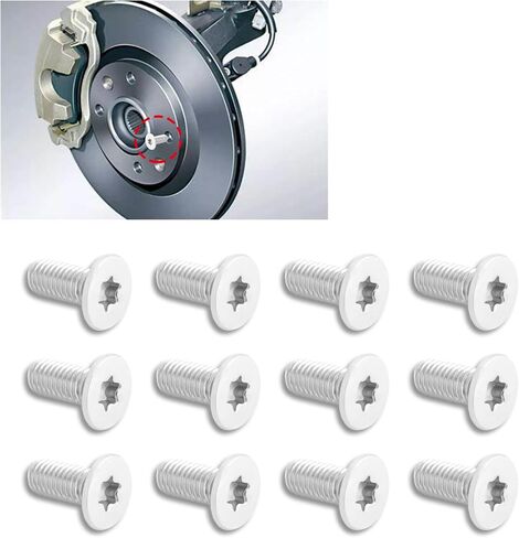 8PCS Brake Rotor Screw Replacement OEM#11609271,Stainless Steel Brake Parts Compatible with Buick Enclave,Chevrolet Suburban Silverado,Standard Auto Parts Brake Rotor Retaining Screw in Saudi Arabia