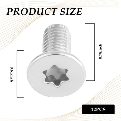 8PCS Brake Rotor Screw Replacement OEM#11609271,Stainless Steel Brake Parts Compatible with Buick Enclave,Chevrolet Suburban Silverado,Standard Auto Parts Brake Rotor Retaining Screw in Saudi Arabia