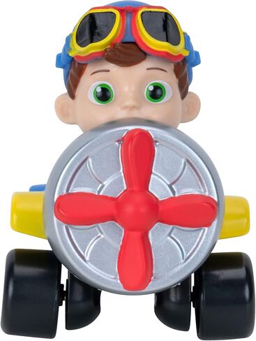CoComelon Plane Mini Vehicle - Features Tomtom Wearing Aviator Glasses - Mini Toy Vehicles - Fun, Engaging Toy for Toddlers - More to Collect in Kuwait