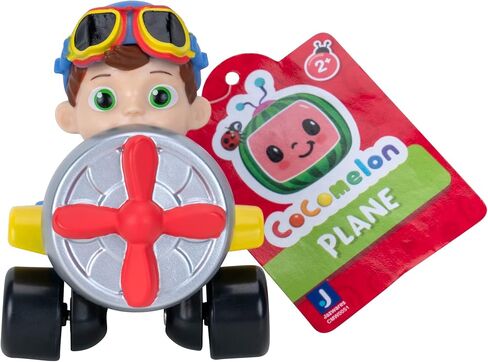 CoComelon Plane Mini Vehicle - Features Tomtom Wearing Aviator Glasses - Mini Toy Vehicles - Fun, Engaging Toy for Toddlers - More to Collect in Kuwait