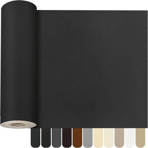 OcePor Self Adhesive Leather Repair Patch, 36 x 90 inch Leather Repair Tape, Leather Patches for Furniture, Vinyl Leather Repair Kit for Couches, Boat Seats, Furniture, Cars(Black) in Saudi Arabia