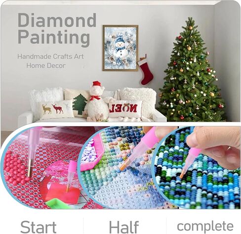 JOASURA Flowers Diamond Painting Kits for Adults,DIY Diamond Art Painting Round Full Drill 12x16in,5D Diamond Dots Art for Beginning Home Wall Decor in Saudi Arabia